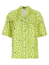 Versace Strawberry Garden Shirt In Green