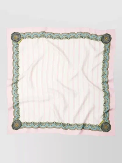 Versace Silk Twill Square Scarf Encore Bio Print
