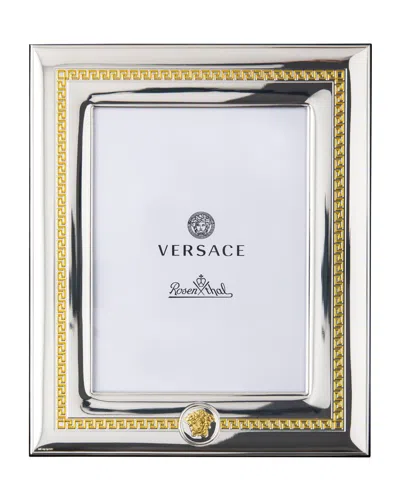 Versace Silver & Gold Frame, 6" X 7.75" In Grey