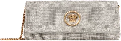 Versace Silver Crystal 'la Medusa' Clutch