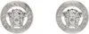 Versace Medusa Head Earrings In 3j030-palladium