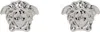 Versace Silver Medusa Stud Earrings In 3j030-palladium