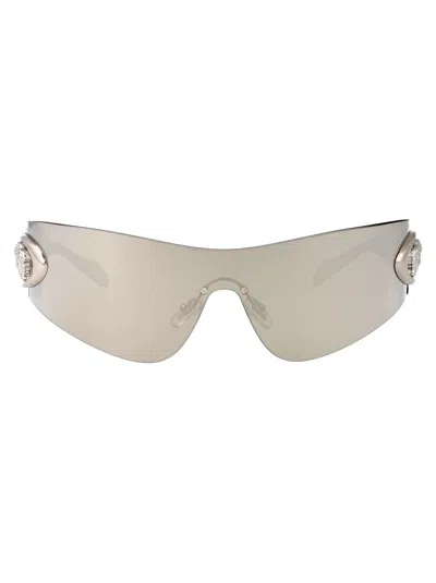 VERSACE VERSACE SILVER METAL SUNGLASSES