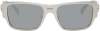 VERSACE SILVER RECTANGULAR SUNGLASSES