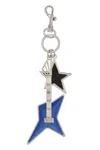 Versace Silver-tone Metal Key Ring And Clasp In Silver
