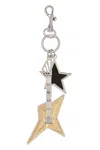 Versace Silver-tone Metal Key Ring And Clasp In Silver