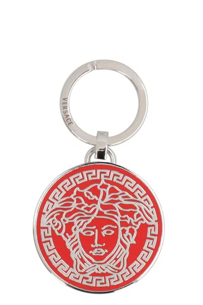 Versace Silver-tone Metal Keyring