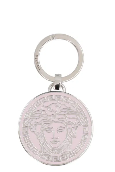 Versace Silver-tone Metal Keyring