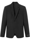 Versace Single-breasted Blazer In Black