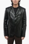Versace Man Blazer Black Size 38 Calfskin
