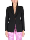 Versace Medusa-buttons Single-breasted Blazer In Black
