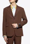 Versace Single-breasted Wool Blazer