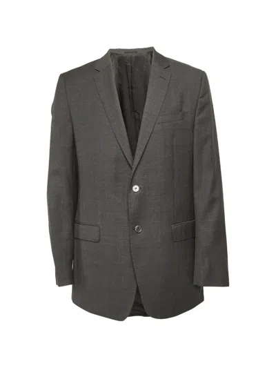 Pre-owned Versace Single-breasted Blazer In Gray