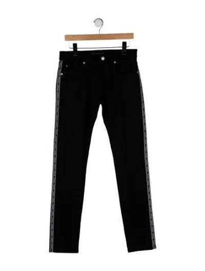 Pre-owned Versace Skinny Jeans In Black