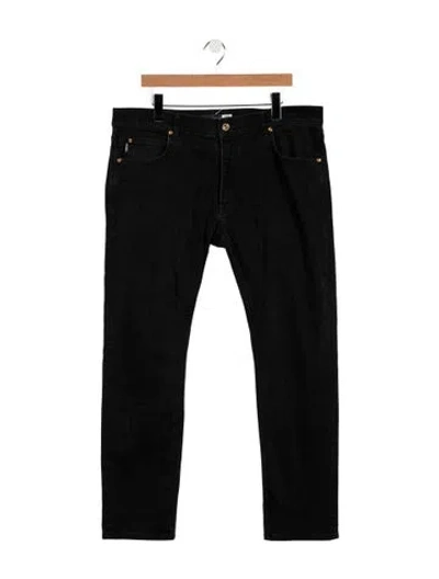 Pre-owned Versace Skinny Jeans In Black