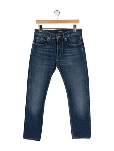 Pre-owned Versace Skinny Jeans In Blue