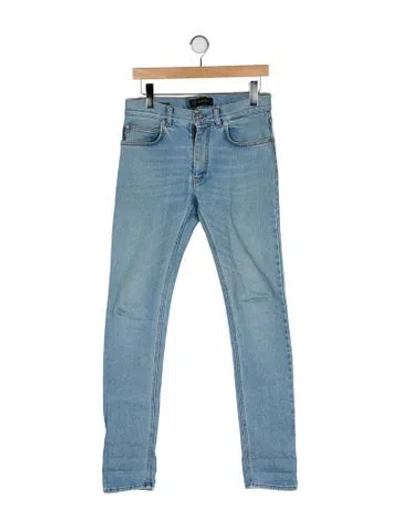 Pre-owned Versace Skinny Jeans In Blue