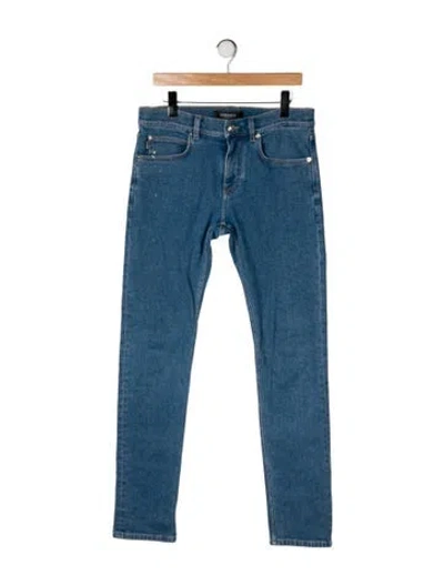 Pre-owned Versace Skinny Jeans In Blue