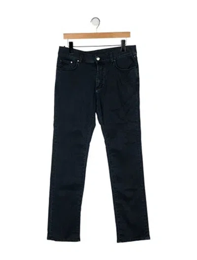 Pre-owned Versace Skinny Jeans In Gray