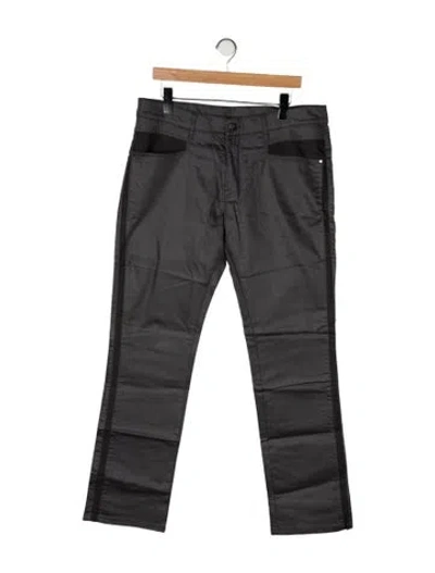 Pre-owned Versace Skinny Jeans In Gray