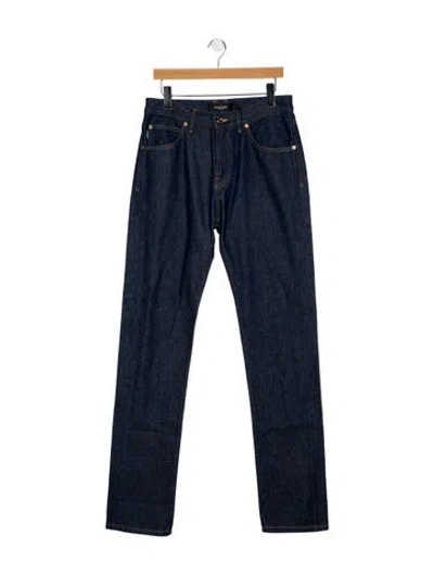 Pre-owned Versace Skinny Jeans W/ Tags In Blue