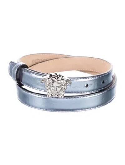 Pre-owned Versace Skinny Leather Belt