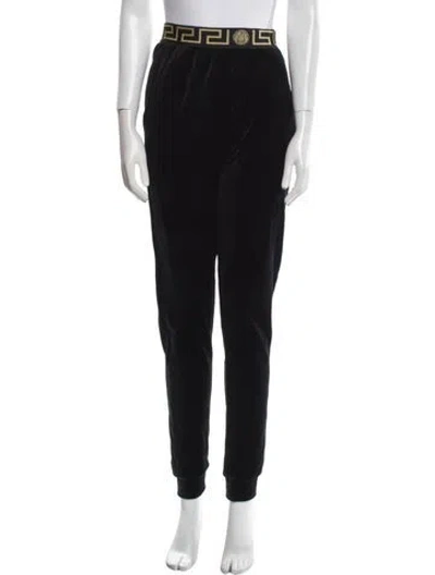 Pre-owned Versace Skinny Leg Pants In Black