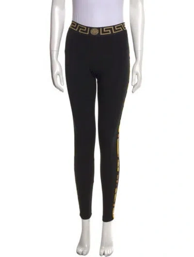 Pre-owned Versace Skinny Leg Pants In Black