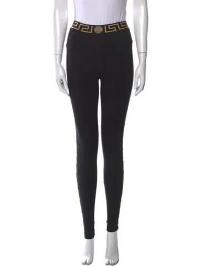 Pre-owned Versace Skinny Leg Pants In Black