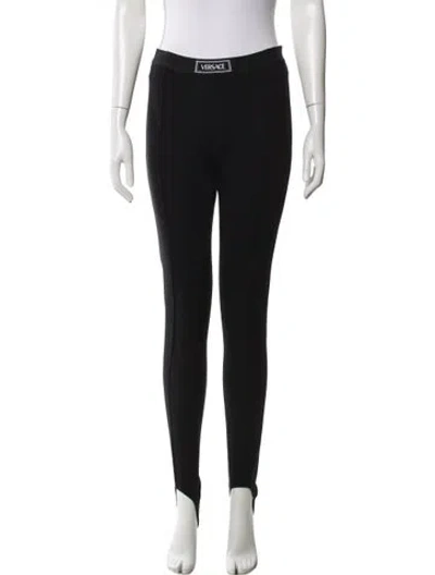 Pre-owned Versace Skinny Leg Pants In Black