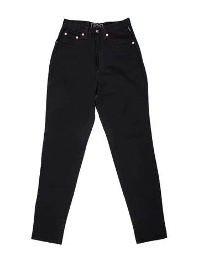 Pre-owned Versace Skinny Leg Pants In Blue
