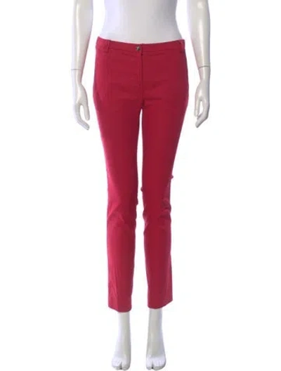 Pre-owned Versace Skinny Leg Pants In Pink