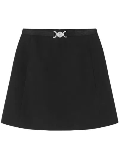 Versace Zip-up Mini Skirt In Bblack
