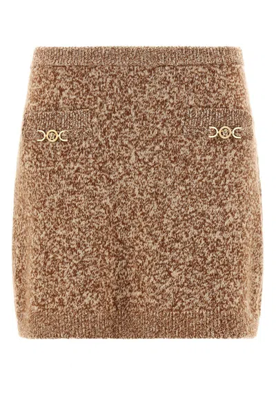 Versace Skirt 'knit Skirt Mouline' In Multi