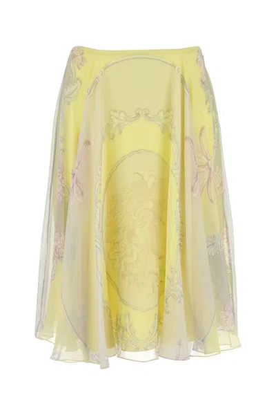 VERSACE GONNA IN CREPE STAMPATO DONNA