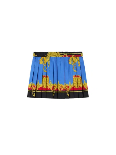 Versace Skirt Popeline The Sun Kids In Blue