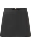 Versace Medusa '95 Virgin-wool Miniskirt In Black
