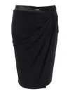 Versace Skirt Responsible Stretch Crepe Jersey In Black