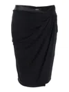 Versace Skirt Responsible Stretch Crepe Jersey In Black