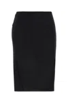 Versace Black Asymmetric Pencil Skirt