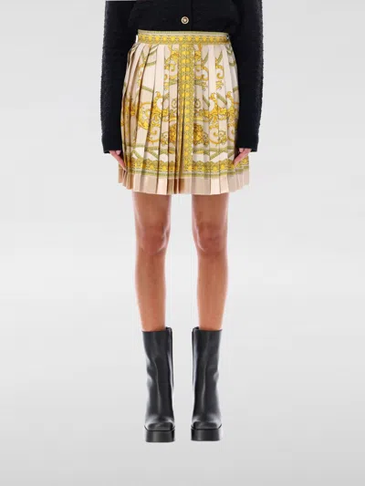 VERSACE SKIRT VERSACE WOMAN COLOR BEIGE,F82930022