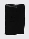 Versace Draped Skirt With Embellishment In Black