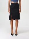 Versace Black Wool Skirt In Schwarz