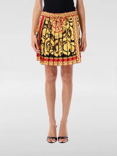Versace Skirt  Woman Color Gold In Yellow