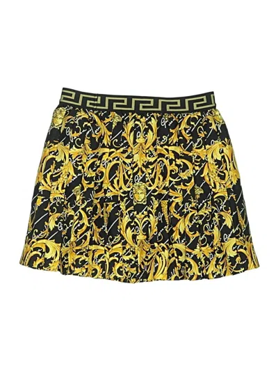 Pre-owned Versace Kids' Skirt In Yellow