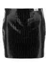 Versace Croc-embossed Patent Leather Mini Skirt
