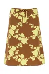 Versace Gonna In Raso Stampato Donna In Multi