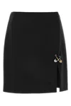 Versace High Waisted Mini Skirt In Black
