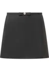 Versace Medusa '95 Virgin-wool Miniskirt In Black