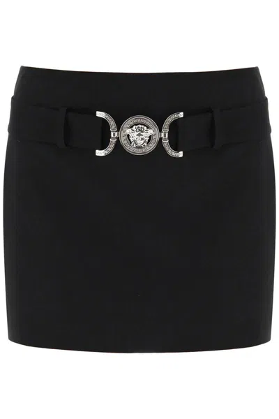 Versace Black Medusa '95 Miniskirt